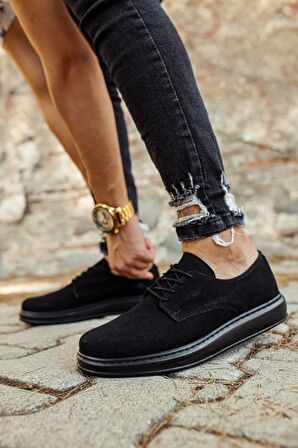 Chekich CH003 Süet ST Erkek Ayakkabı SİYAH