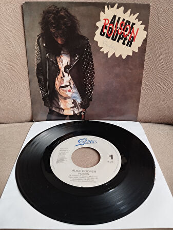 Alice Cooper – Poison -  1989 Hollanda Basım 45 lik Plak