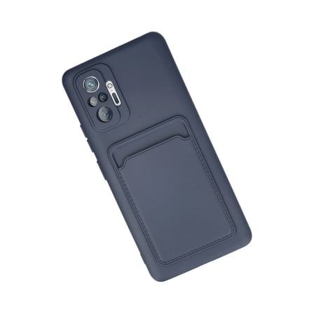 Xiaomi Redmi Note 10 Pro Kılıf Kelvin Kartvizitli Silikon - Lacivert