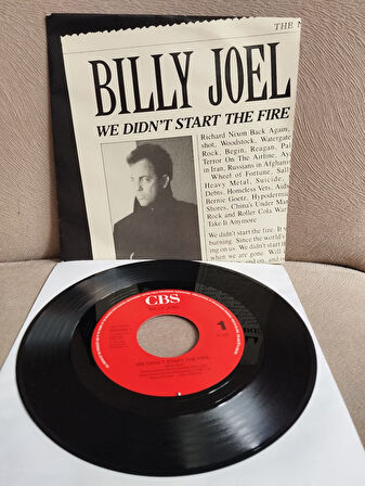 Billy Joel – We Didn’t Start The Fire -  1989 Hollanda Basım 45 lik Plak