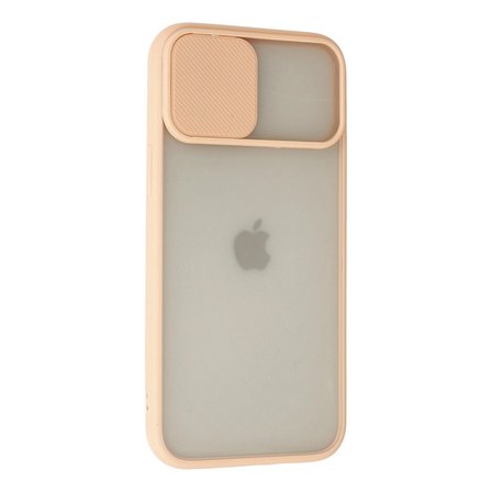 Apple İphone 12 Pro Max Kılıf Palm Buzlu Kamera Sürgülü Silikon - Pembe