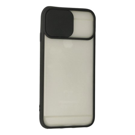 Apple İphone 6 Plus Kılıf Palm Buzlu Kamera Sürgülü Silikon - Siyah