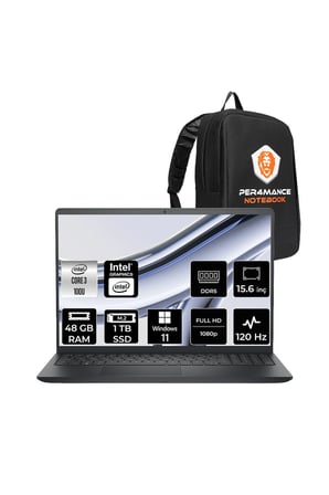 Pro 15 Intel Core 3 100U 48GB 1TB SSD 15.6" FHD 120Hz W11H Dizüstü Bilgisayar & PER4 Çanta