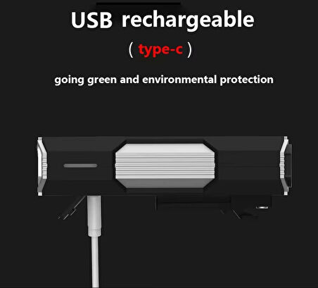 Schulzz 700 Lümen 3xT6 Led USB ile Şarj Edilebilir Bisiklet Farı