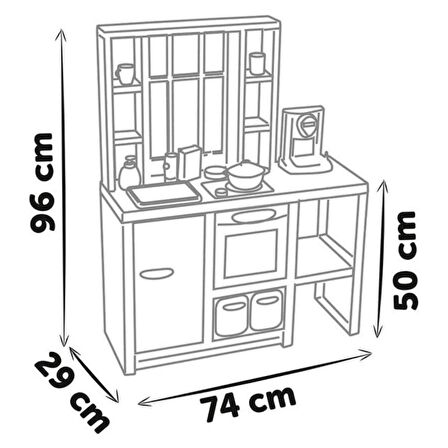 Kitchen Çatı Katı Yeni Şık Tasarım Mutfak Oyun Seti