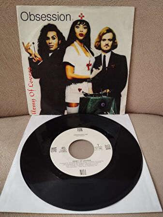 Army Of Lovers – Obsession -  1991 Hollanda Basım 45lik Plak