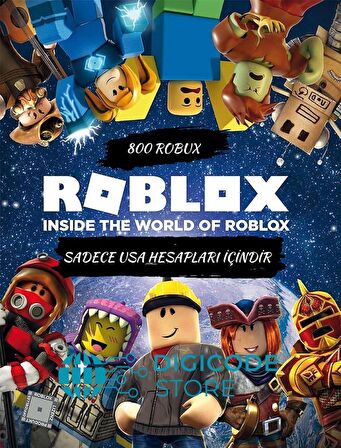 Roblox 800 Robux E-PİN Kodu (USA Hesapları)