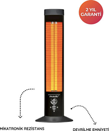 Turba Powerheat Dikey Elektrikli Isıtıcı/Soba