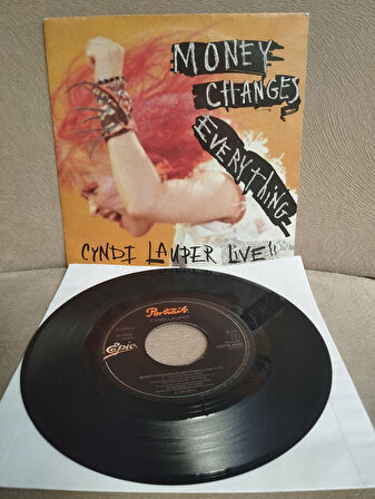 Cyndi Lauper – Money Changes Everything (Live)  - 1984 Hollanda Basım 45 lik Plak