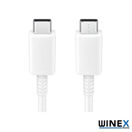 Winex DG-977 Type-C To Type-C Data ve Şarj Kablosu Beyaz
