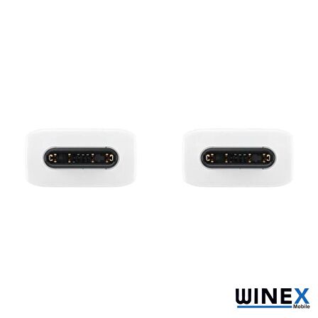 Winex DG-977 Type-C To Type-C Data ve Şarj Kablosu Beyaz