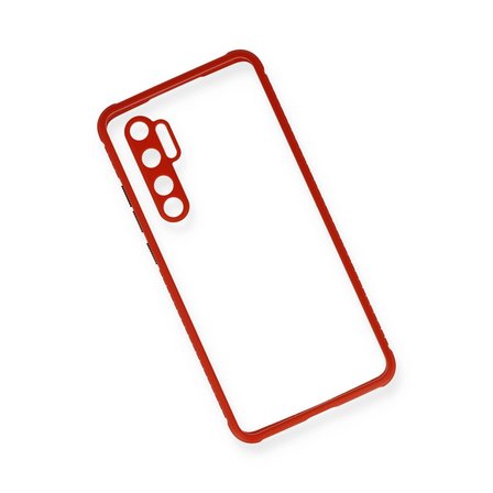 Xiaomi Mi Note 10 Lite Kılıf Miami Şeffaf Silikon - Kırmızı