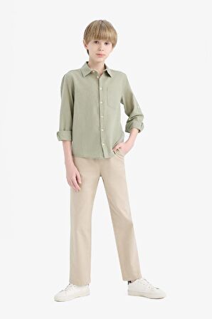 Erkek Çocuk Regular Fit Standart Paça Gabardin Pantolon