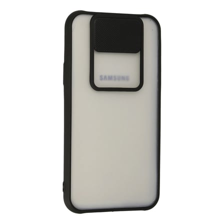 Samsung Galaxy J7 Kılıf Palm Buzlu Kamera Sürgülü Silikon - Siyah