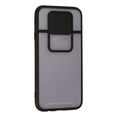 Samsung Galaxy J7 Pro / J730 Kılıf Palm Buzlu Kamera Sürgülü Silikon - Siyah