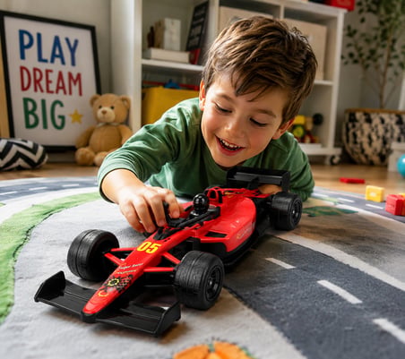 40 cm Formula Racer Oyuncak Araba – Kırmızı Yarış Arabası