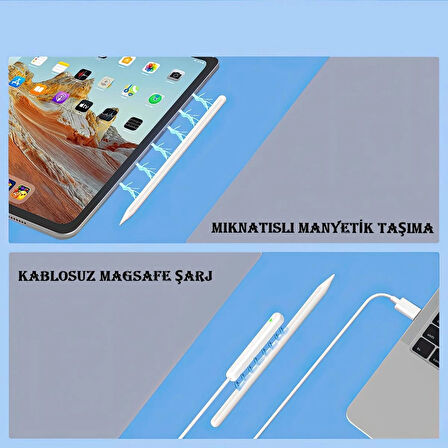 Apple İpad ve Air Uyumlu Profesyonel Hassas Bluetooth/Avuç içi algılama Magsefe Dokunmatik Kalem Yeni nesil