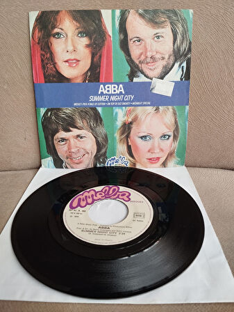 ABBA – Summer Night City - 1978  Fransa Basım 45 lik Plak