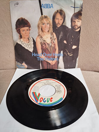 ABBA – Head Over Heels / The Visitors  - 1982  Fransa Basım 45 lik Plak