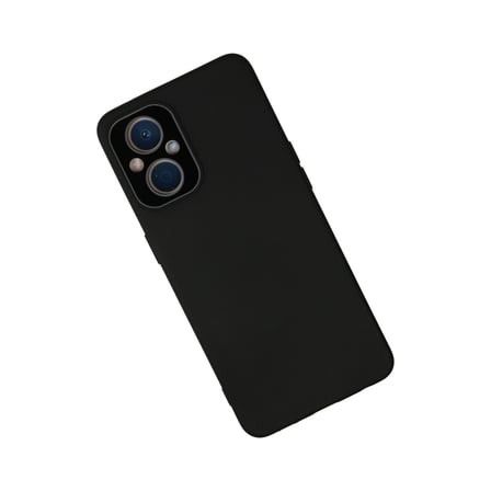 Oppo Reno 7 Lite Kılıf Lansman Glass Kapak - Siyah