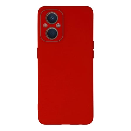 Oppo Reno 7 Lite Kılıf Lansman Glass Kapak - Kırmızı