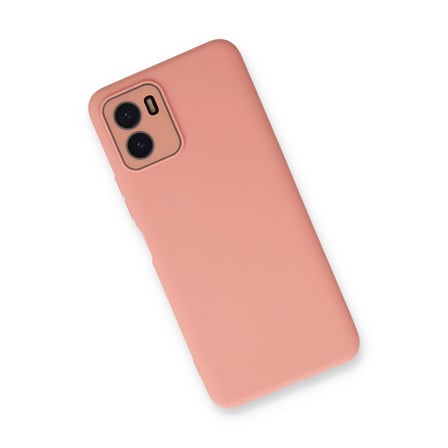 Vivo Y15s Kılıf Lansman Glass Kapak - Pembe