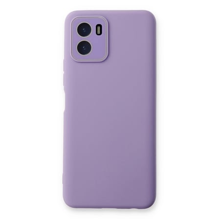 Vivo Y15s Kılıf Lansman Glass Kapak - Lila