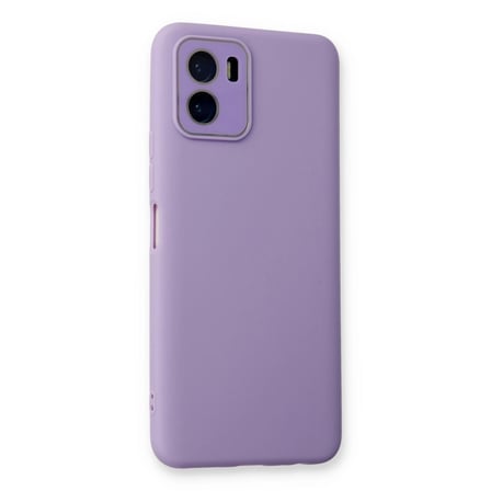 Vivo Y15s Kılıf Lansman Glass Kapak - Lila