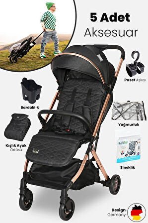 Lorelli Myla Plus Kabin Boy Bebek Arabası - Black