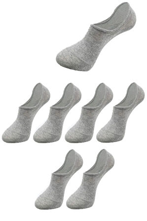 Unisex 6 Çift Pamuklu Görünmez Sneakers Çorap Renkli