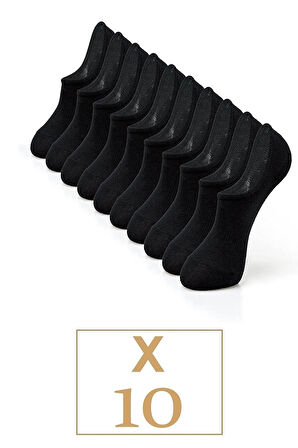 Unisex 10'lu Pamuklu Görünmez Çorap