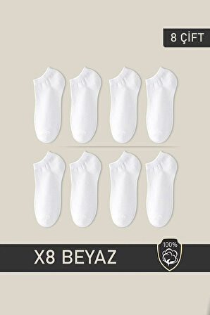 Unisex Patik Çorap 8 Çift Lacivert (8 ÇİFT)