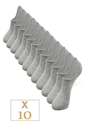 Unisex 10'lu Pamuklu Görünmez Çorap