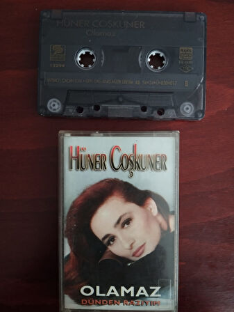 Hüner Coşkuner ‎– Olamaz - Dünden Razıyım  - 1994 Türkiye Basım 2. El Kaset Albüm