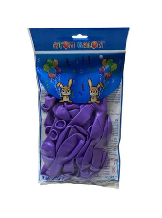 25 Adet Mor k Balon Seti 2617