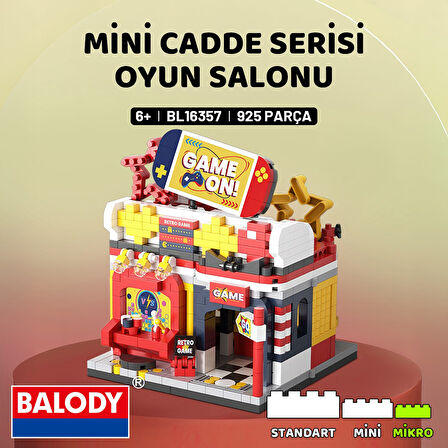 Balody Mini Cadde Serisi – Oyun Salonu (BL16357) – Mikro Blok Yapı Oyuncakları Seti