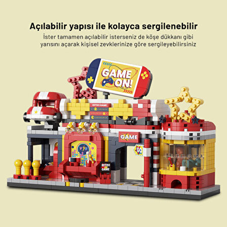 Balody Mini Cadde Serisi – Oyun Salonu (BL16357) – Mikro Blok Yapı Oyuncakları Seti