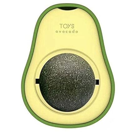 Avokado Şeklinde Catnipli Doğal Kedi Yalama Topu 6 Cm