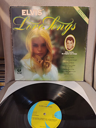 ELVIS PRESLEY - Elvis Love Songs - 1980 Almanya Basım LP Albüm - 33lük Plak 2.el