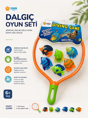 Dalış Balık Yakalama Oyunu – 6’lı Set