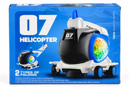 07 Katlanabilir Helikopter Oyuncak mavi