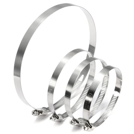 Probitki 125 mm Boru Kelepçesi Paslanmaz Çelik 11 mm Havalandırma Bağlantı Elemanı