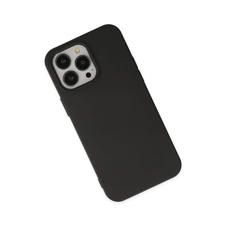 Apple iPhone 15 Pro Kılıf Nano içi Kadife Silikon - Siyah