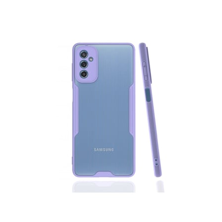 Samsung Galaxy M52 5g Kılıf Platin Silikon - Lila