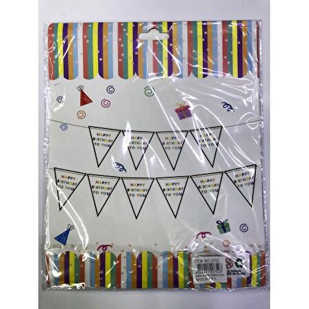 Periboia Happy Birthday To You Flama Bayrak Süsü