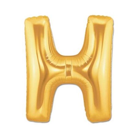 Periboia Altın Sarısı Folyo Harf Balon 1 Metre