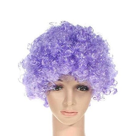 Periboia Mor Renkli Kıvırcık Peruk