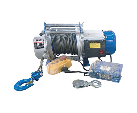 Shun 1500 Kg Profesyonel 220 Volt 30 Metre Vinç - 1,5 Ton 30 Metre