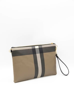 Silver Polo  Kadın Portföy Çantası 1034-39638 CLUTCH M80 KAHVE-MAT SİYAH