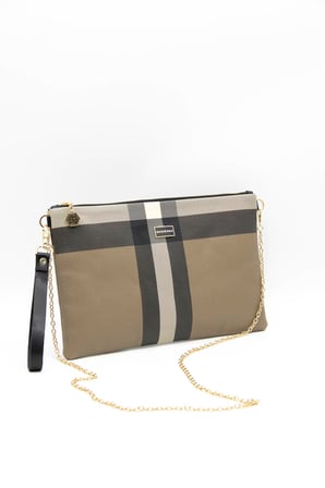 Silver Polo  Kadın Portföy Çantası 1034-39638 CLUTCH M80 KAHVE-MAT SİYAH